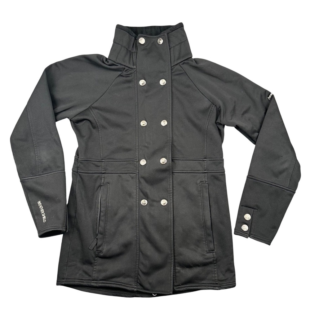 Avalanche‎ Weather Shield Jacket Womens S Black Double Breasted Softshell Coat